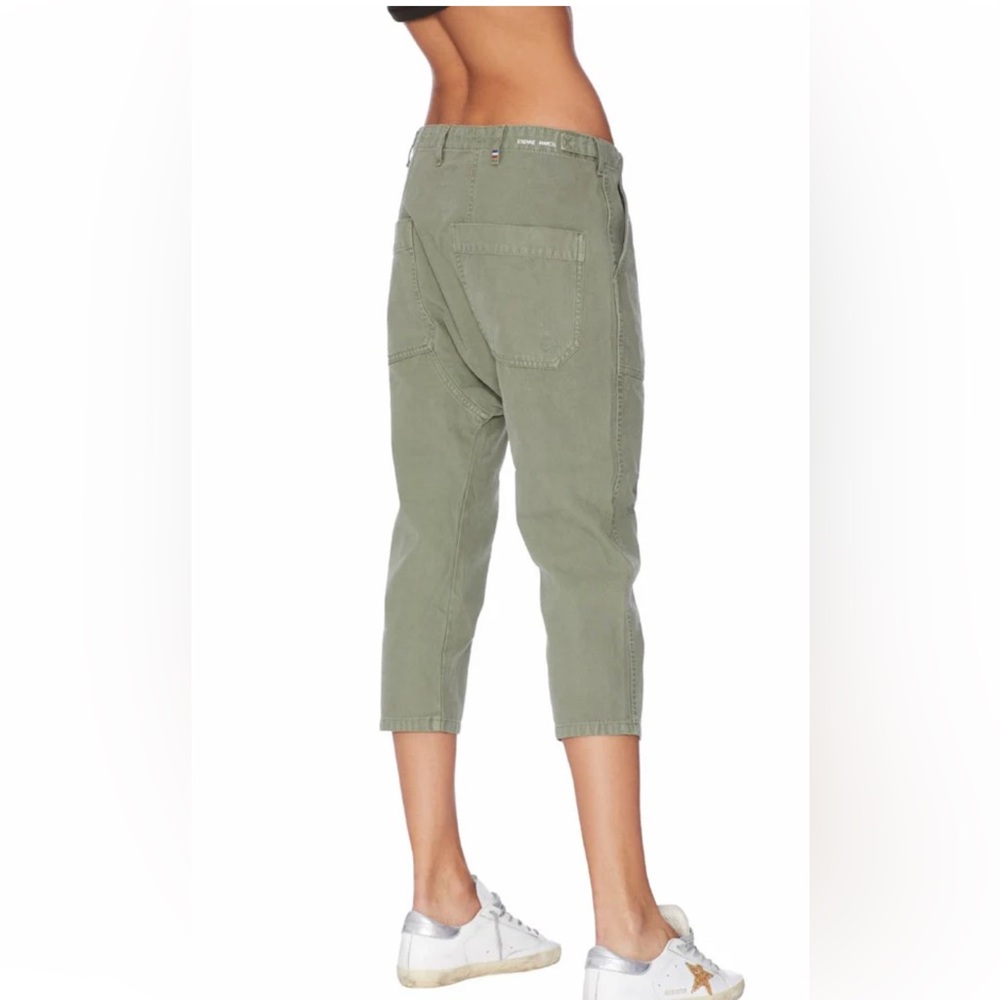 Etienne Marcel Denim Stylish Olive Cropped Pants NWOT - Picture 2 of 3